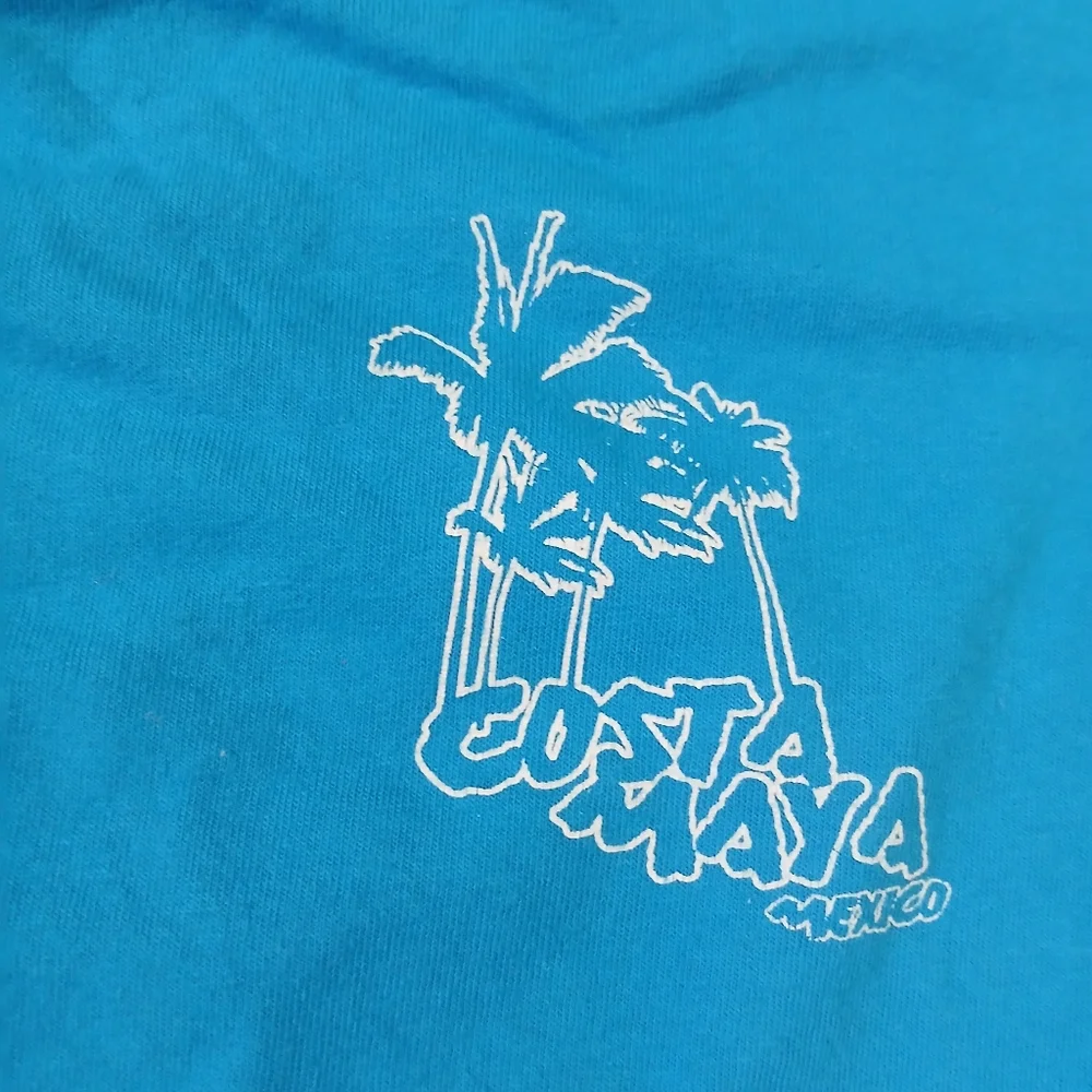 Costa Maya Surf Shop T-Shirt Mens Large Blue Mexico Graphic Tee